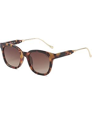 SOJOS Classic Square Polarized Sunglasses for Women Men Retro Trendy UV400 Sunnies SJ2050 | Amazon (US)