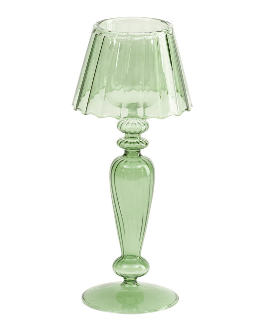 10x4.25in Glass Tea Light Table Lamp Candle Holder | Furniture & Lighting | Marshalls | Marshalls