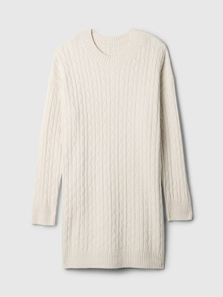 CashSoft Cable-Knit Mini Sweater Dress | Gap (CA)