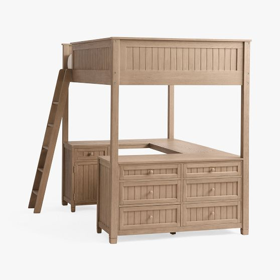 Beadboard Full Loft Bed | Pottery Barn Teen