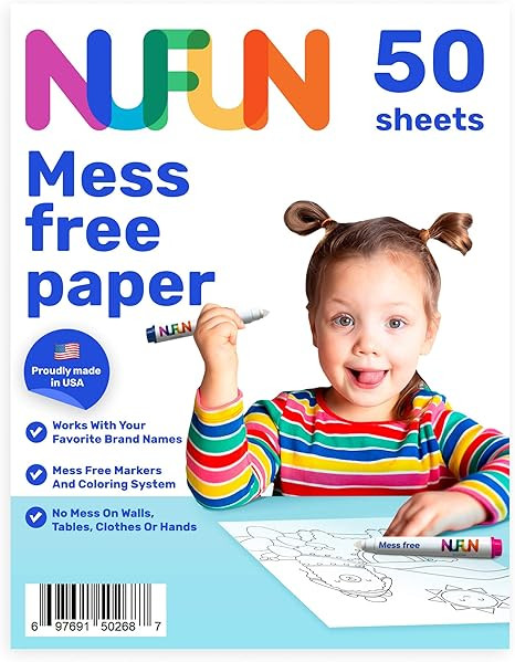 Amazon.com: NuFun Activities Mess Free Paper - Kids Create No Mess Wonders with Special Coloring ... | Amazon (US)