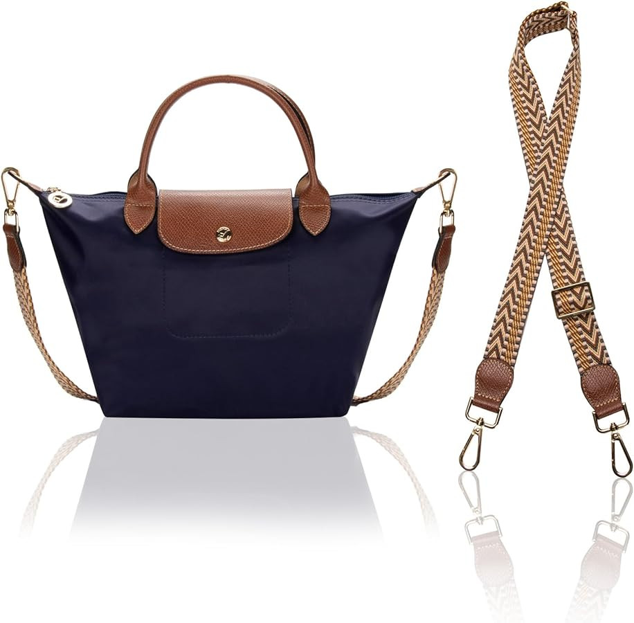 DOMAT Crossbody Bag for Women, Chic Lightweight Purse with Leather Top-handle, Compact Clutch Bag... | Amazon (US)