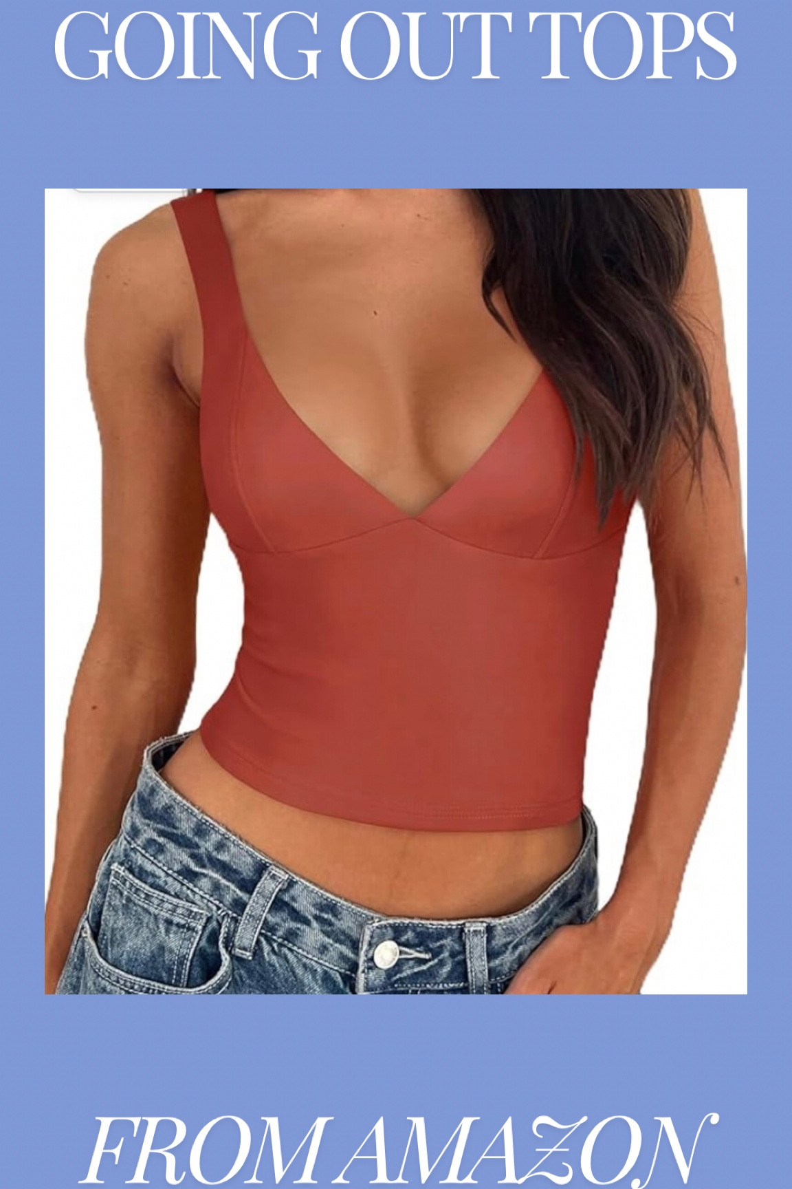 going out top from amazon! skims dupe top. fitted going out top! super easy to throw on and pair with jeans for a night out in college or with the girls!!! would also be perfect for a dinner date night or going to grab drinks! 

#LTKStyleTip #LTKFindsUnder50 #LTKU