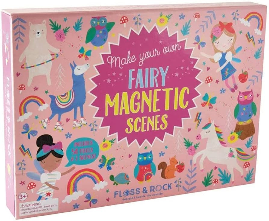 Floss & Rock 40P3587 Rainbow Fairy Magnetic Play Scenes Toy | Amazon (US)