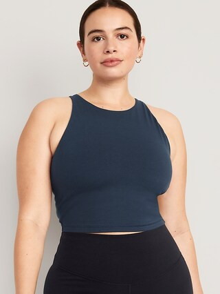 Light Support PowerChill Longline Sports Bra Tank for Women | Old Navy (US)