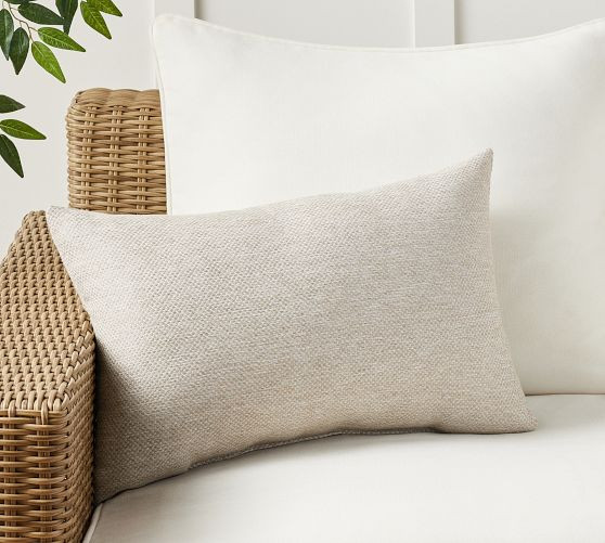 Sunbrella® Recycled Woven Outdoor Pillow | Pottery Barn (US)