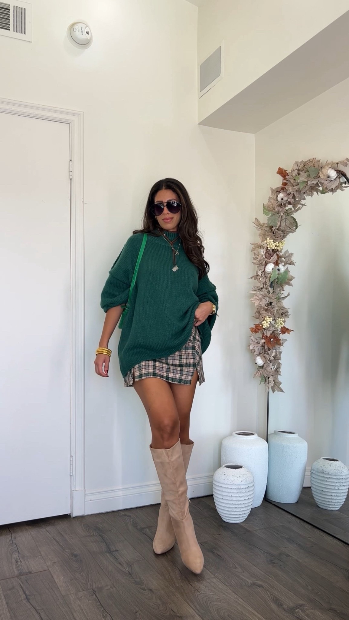 Cutieee fall outfit! Loving the plaid skirt, under $20. I’m wearing a small but it’s a little loose, XS would’ve been perfect for me. I’m 5’4 and 132lbs 

#LTKStyleTip #LTKFindsUnder50 #LTKSeasonal