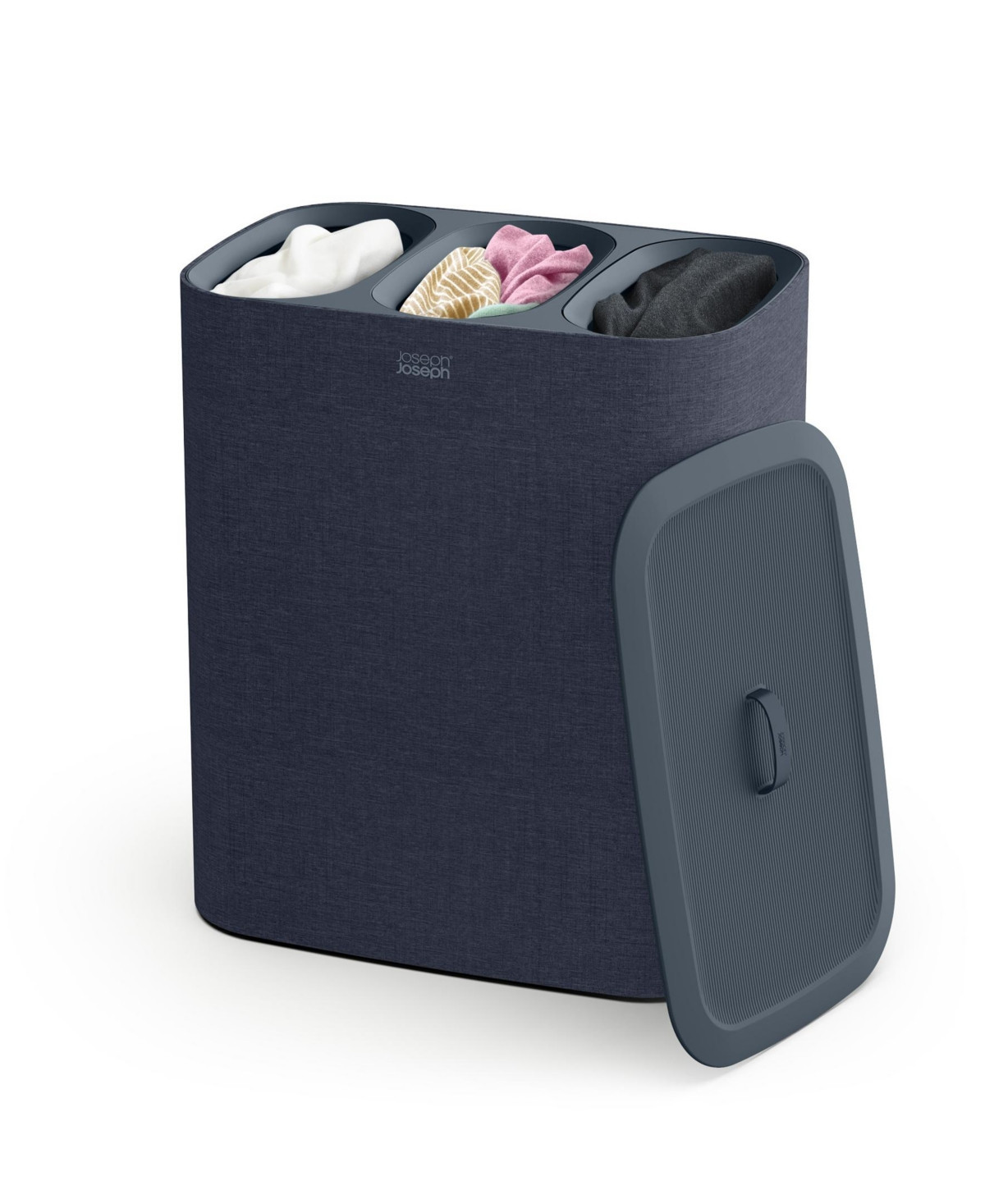 Joseph Joseph Tota Trio 90-Litre Easy-Empty Laundry Separation Basket - Black | Macy's