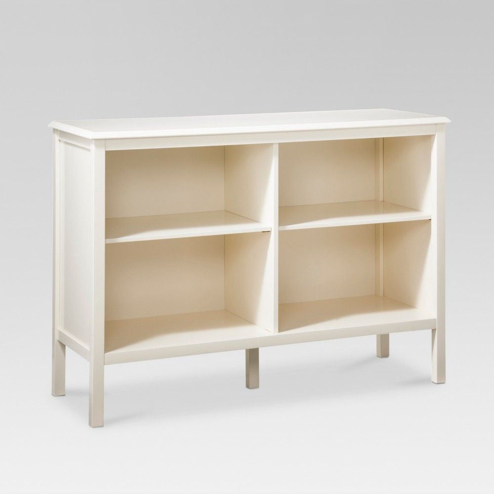 Windham 31.3"" Horizontal Bookcase - Shell - Threshold , White | Target