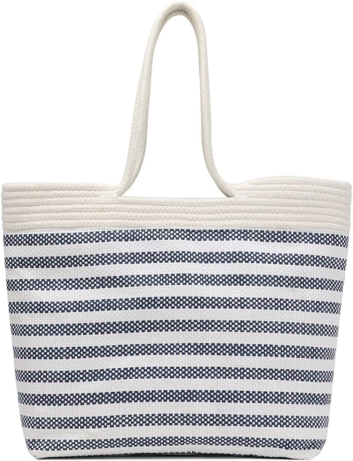 Freie Liebe Summer Beach Tote Bag Summer Large Tote Bags for Women Vacation Woven Shoulder Handba... | Amazon (US)