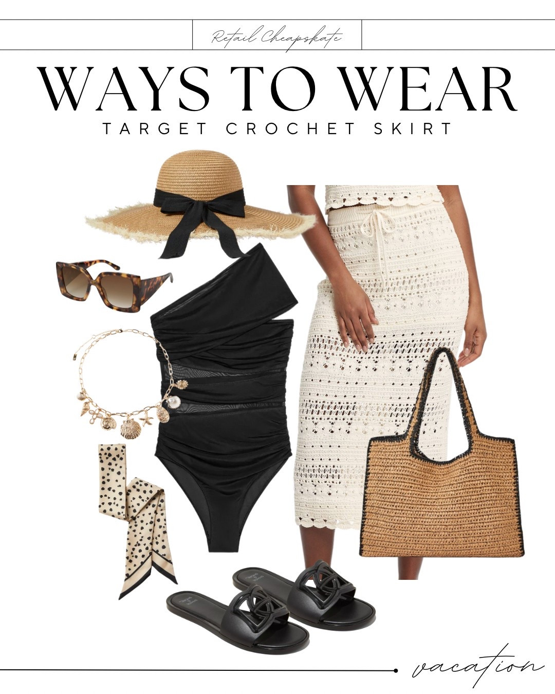 Outfit inspo for vacation! This crochet skirt is perfect to style as a beach coverup! Skirt is 25% off! 🙌

#LTKSwim #LTKStyleTip #LTKFindsUnder50