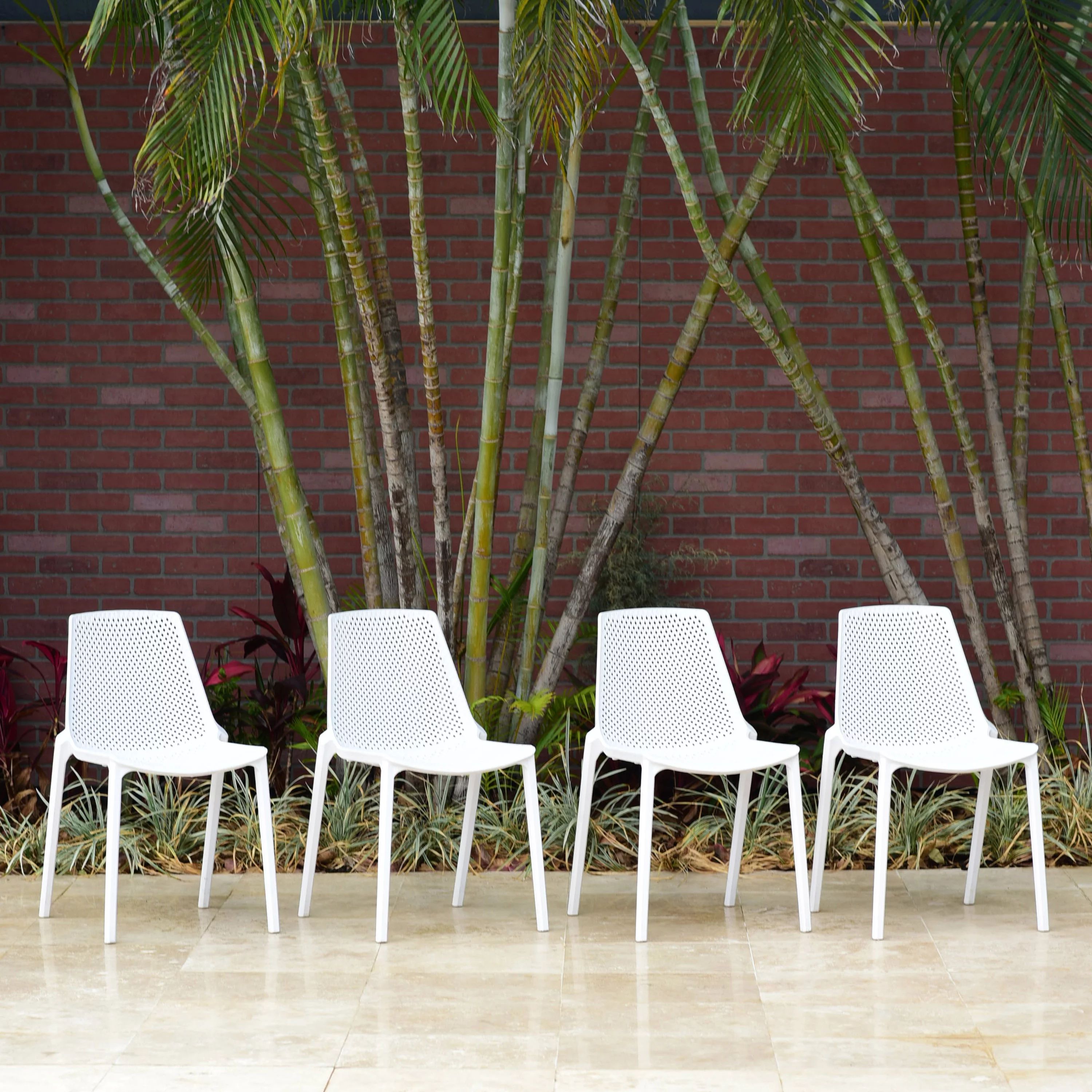 Atlantic Duddey Resin 4 Pieces Patio Chairs Sets, Ideal for Patio - Walmart.com | Walmart (US)