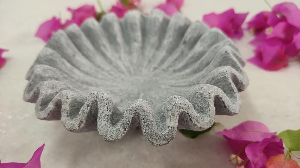 Grey Marble Bowl Fruit Bowl, Stone Bowl Decorative Bowl Decorative Trays Marble Fruit Bowl Marble... | Amazon (US)