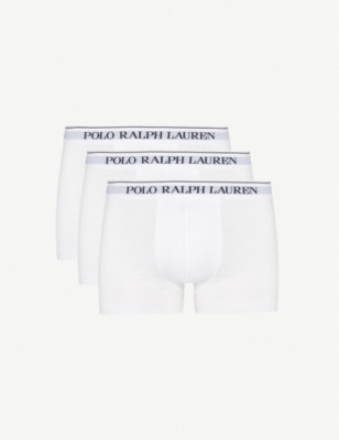 Logo waistband classic-fit stretch-cotton trunks pack of three | Selfridges
