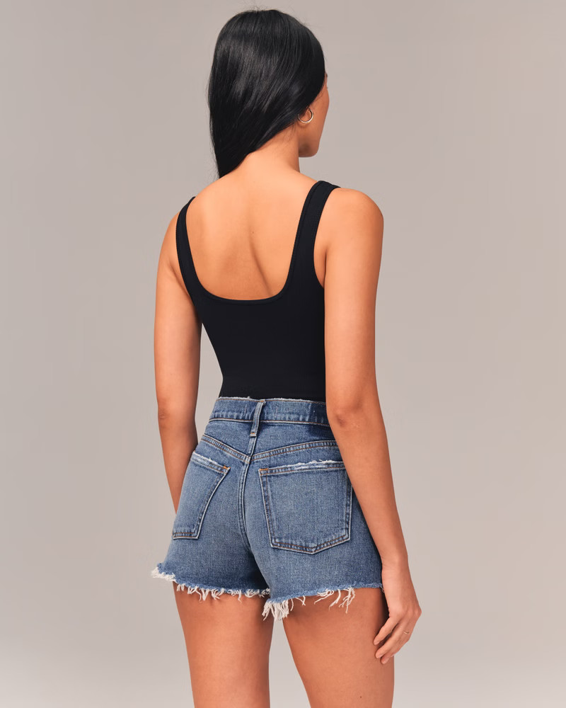 Mid Rise Mom Shorts | Abercrombie & Fitch (US)