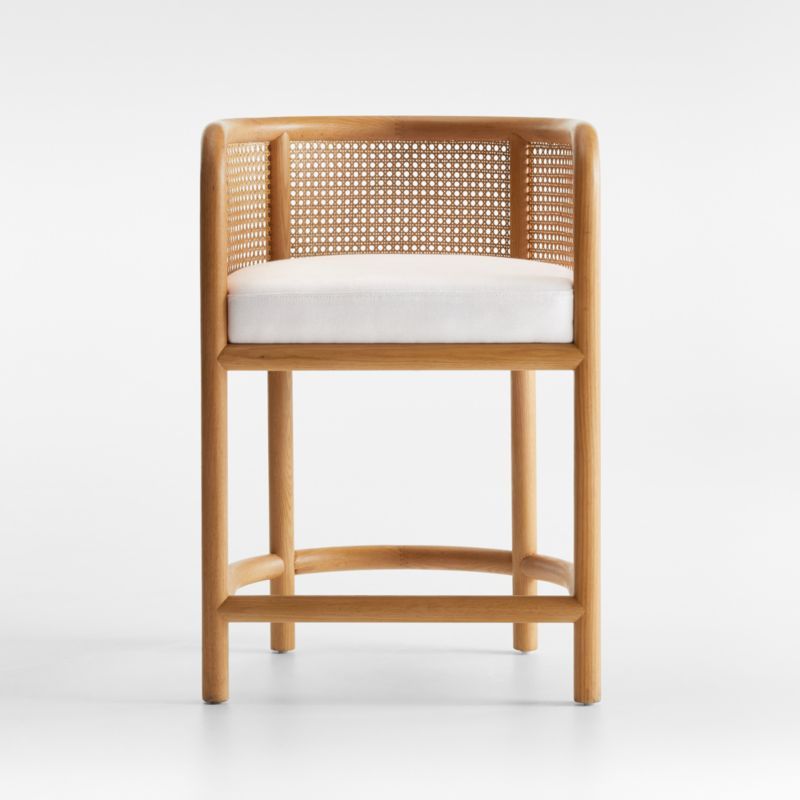 Fields Natural Cane Counter Stool by Leanne Ford + Reviews | Crate & Barrel | Crate & Barrel