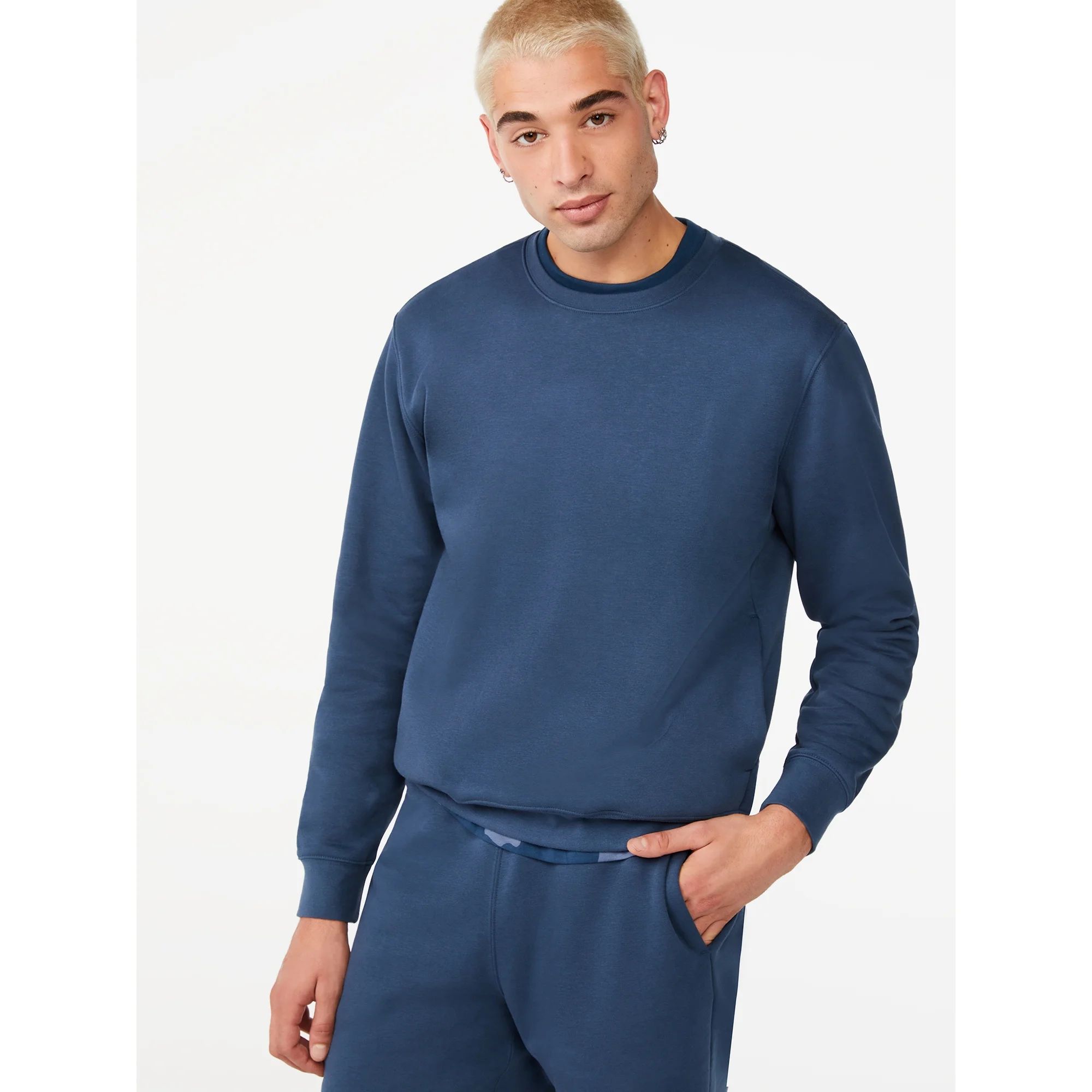 Free Assembly Men's Crewneck Sweatshirt - Walmart.com | Walmart (US)