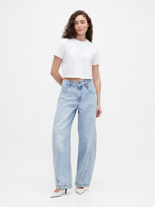 Gap × BÉIS High Rise Barrel Jeans | Gap (CA)