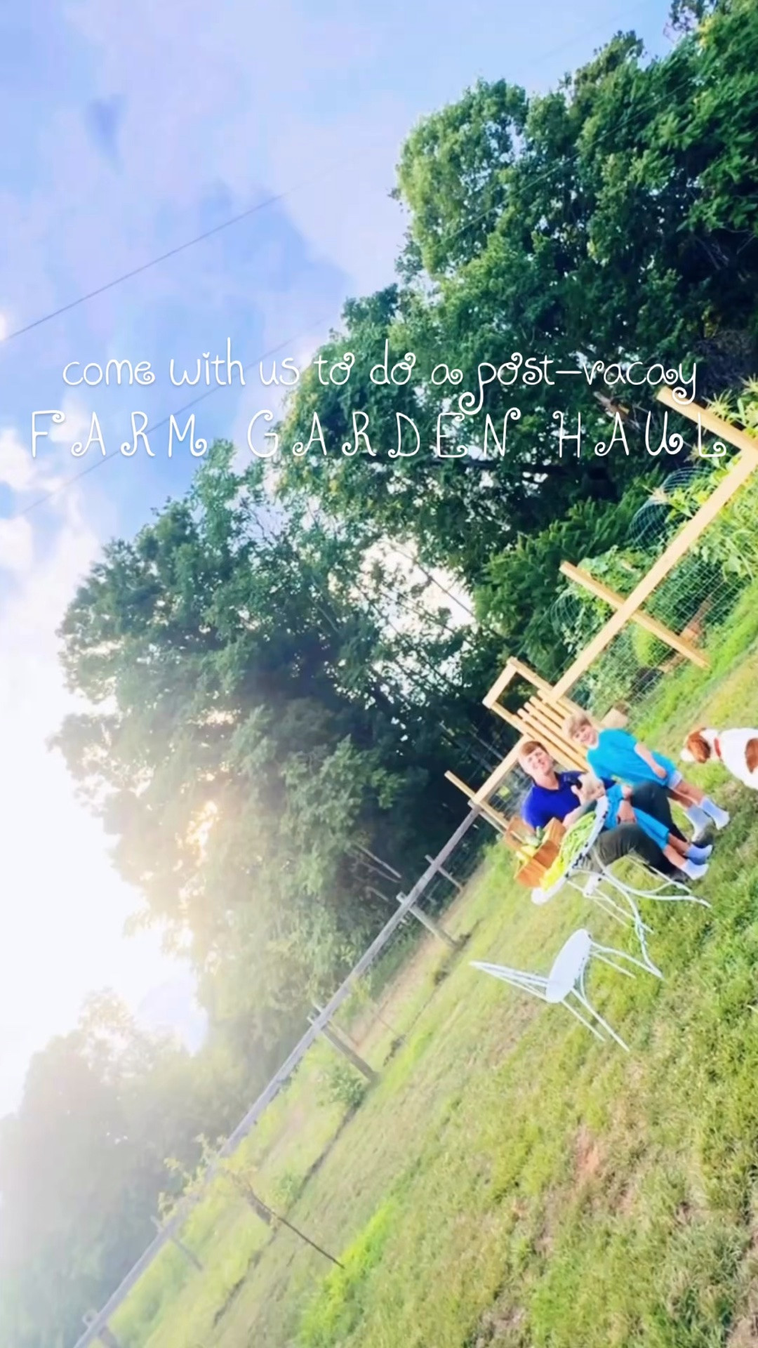 Come with us to do a post-vacay farm garden haul 🧺🌼🥒🚜🌻🫛💐🪴🌶️🌱🌻 Nothing beats watching all the good things grow grow and grow 🌞 with our sweet little country 🤠 babies!!!! 👶🏼🌿🍉☀️🌸🌽🫑💦 #farmgarden #gardenhaul #homegrowngoodness #wherethegoodthingsgrow #ourhappygarden