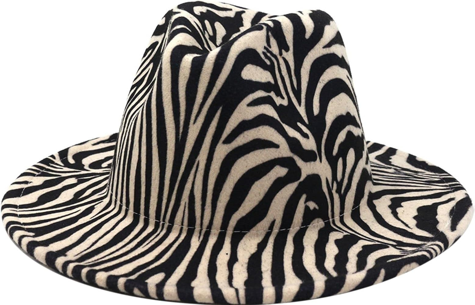 QZUnique Fedora Hat Wide Brim Felt Panama Cap Classic Floppy Wool Warm Top Hat Winter Vintage Jaz... | Amazon (US)
