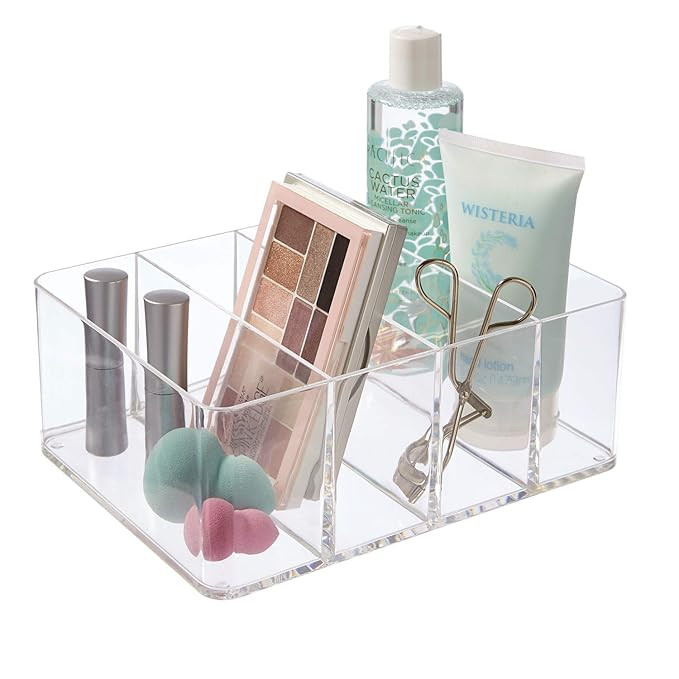 STORi Clear Plastic Vanity, Craft, and Plush Toy Organizer | 4-Compartments | Amazon (US)