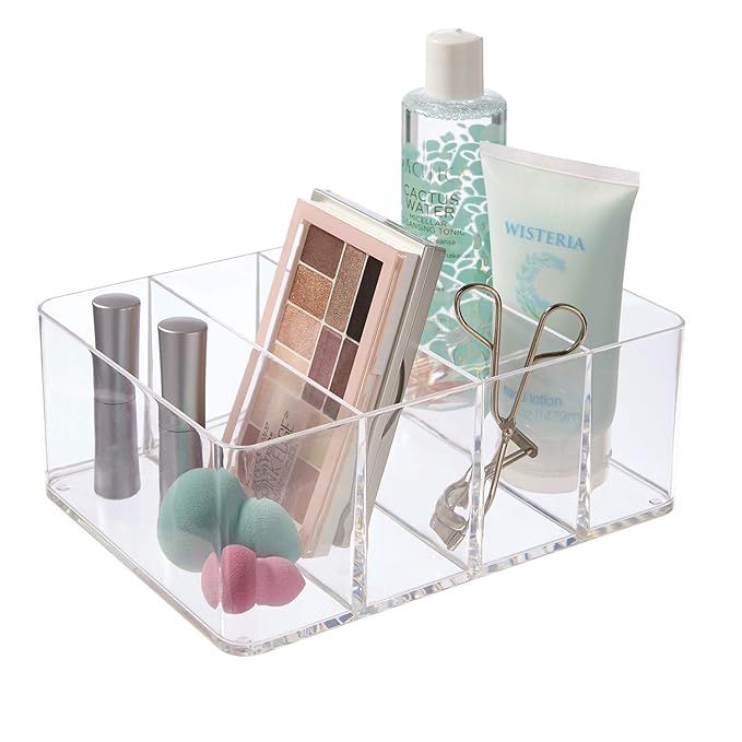 STORi Clear Plastic Vanity, Craft, and Plush Toy Organizer | 4-Compartments | Amazon (US)