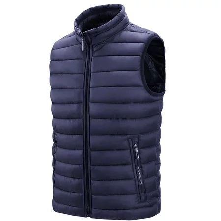 Pkeoh Mens Winter Coats Men S Autumn And Winter Jacket Cotton Waistcoat Warm Vest Winter Coats For M | Walmart (US)
