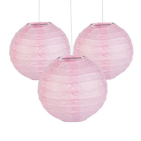 4.5"" Lt Pink Paper Lanterns - Party Decor - 12 Pieces | Walmart (US)