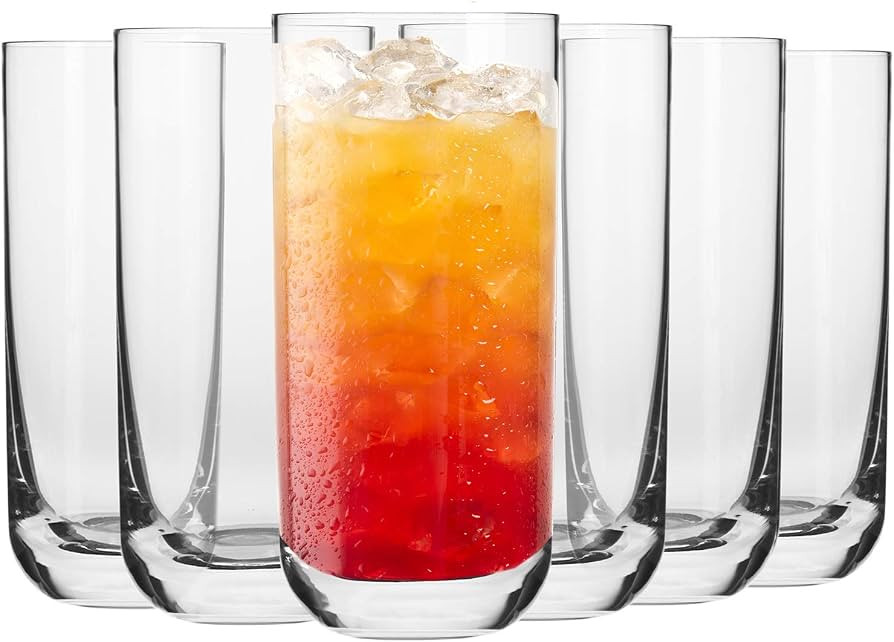 Krosno Water Glasses Set of 6, 9.4", Glamour Collection | Amazon (US)