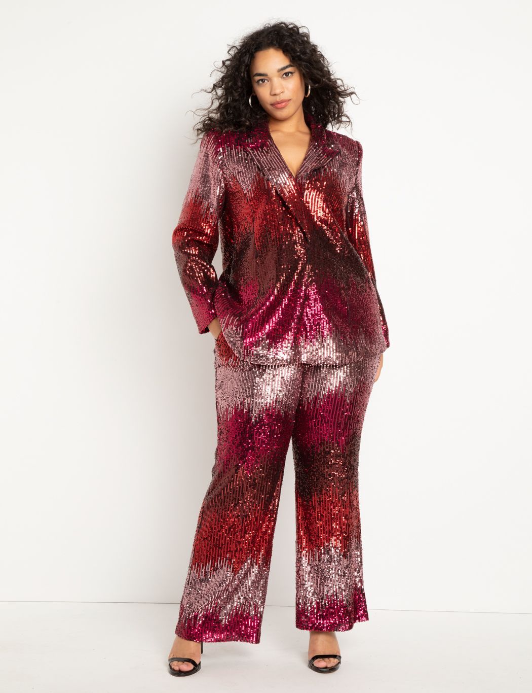 Patterned Sequin Pant | Eloquii