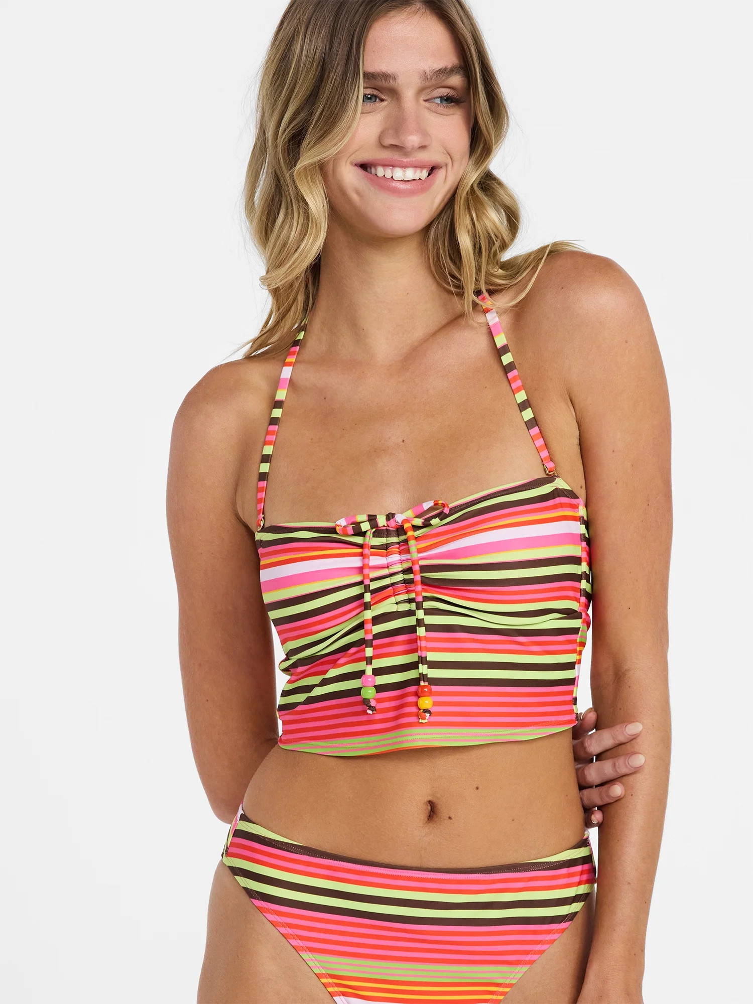 No Boundaries Striped Tankini Top, Women’s XXS-XXL | Walmart (US)