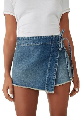 Free People Women's We The Free Emmy Denim Skort | Belk
