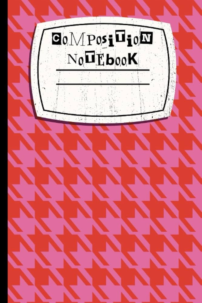 Composition Notebook: Pink Houndstooth Notebook 100 Pages, College Ruled | Amazon (US)
