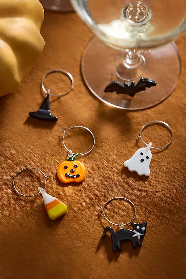 Halloween Icon Wine Charms, Set of 6 at Terrain | Terrain