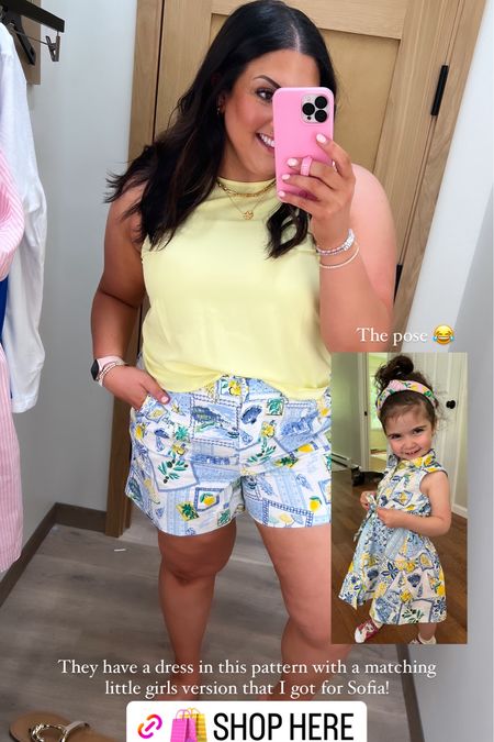 Wearing an XL in this top and 14 in shorts - such a cute and easy summer outfit. Also had a matching girls dress!! 

#LTKMidsize #LTKKids #LTKStyleTip