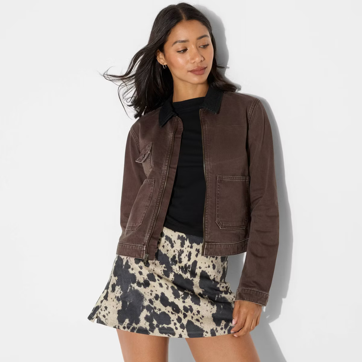 Women's Denim Utility Jacket - Wild Fable™ | Target