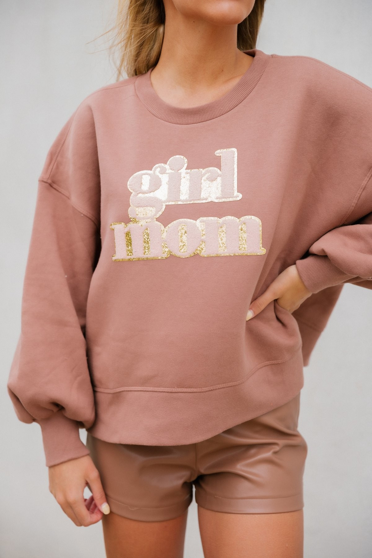 GIRL MOM BROWN PULLOVER | Judith March