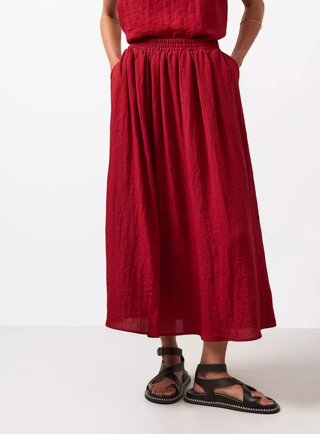 Buy Dark Red Full Co-ord Skirt 6 | Skirts | Tu | Tu Clothing