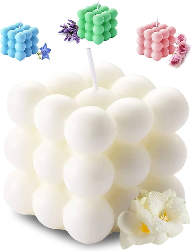 Aokala Scented Bubble Cube Candles, Candles for Home Decor Scented, 5.4 oz Soy Wax Aromatherapy C... | Amazon (US)