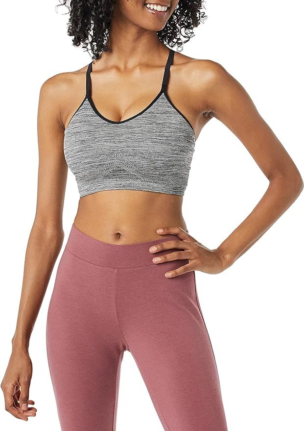 Amazon Essentials Women's Light-Support Strappy Seamless Sports Bra, Pack of 2 | Amazon (US)