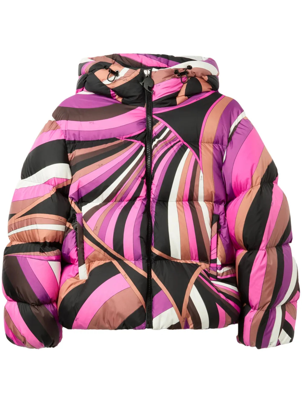 PUCCI Iride-print Puffer Jacket | Pink | FARFETCH | Farfetch Global