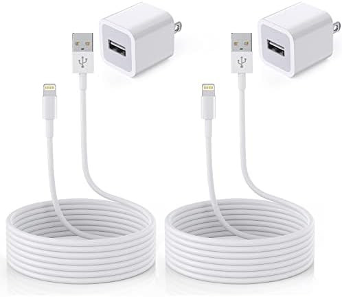 iPhone Charger, 2-Pack 10FT Long [Apple MFi Certified] Lightning to USB Charging Cable Cord with 2Pa | Amazon (US)