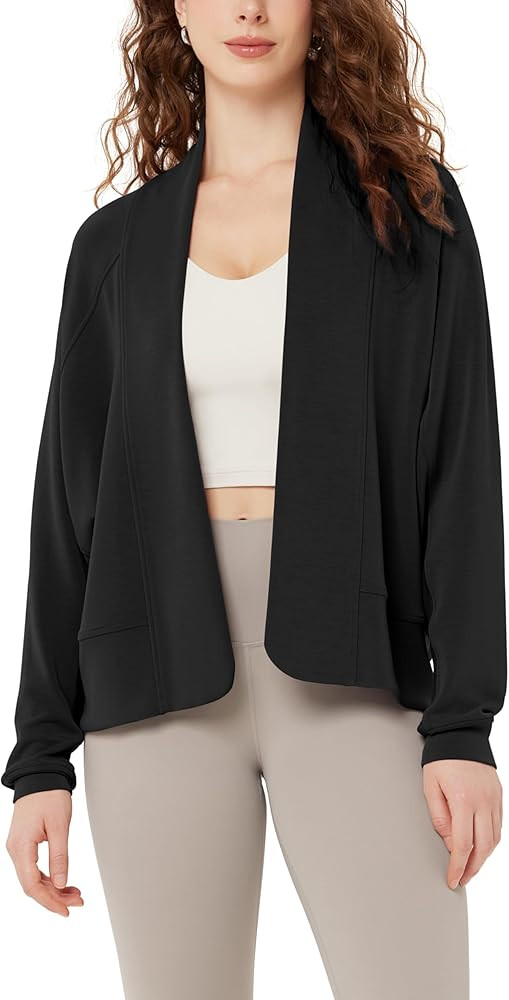 ODODOS Women's Modal Soft Open Front Cardigans Long Sleeve Casual Wrap Outwear | Amazon (US)