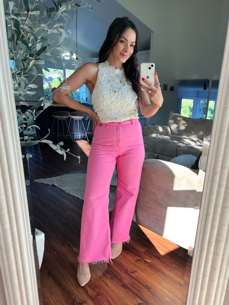All about the pretty in pink vibes at the moment 💕. 

These pink pants were a summer find from last year, and I was so excited to pull them out again. 

I’ve really been into shopping in my  own closet and working with what I already have instead of feeling like I need to run out and buy something new. I've linked similar pieces for you to shop.

#LTKBeauty #LTKSeasonal #LTKTravel