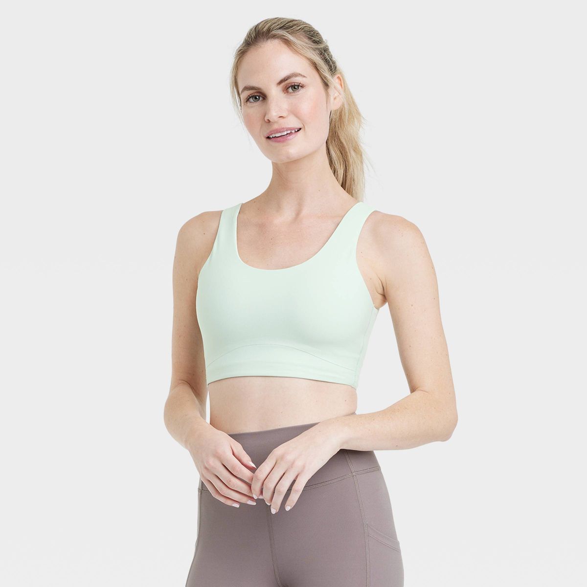 Women's Everyday Soft Medium Support Longline Sports Bra - All In Motion™ | Target
