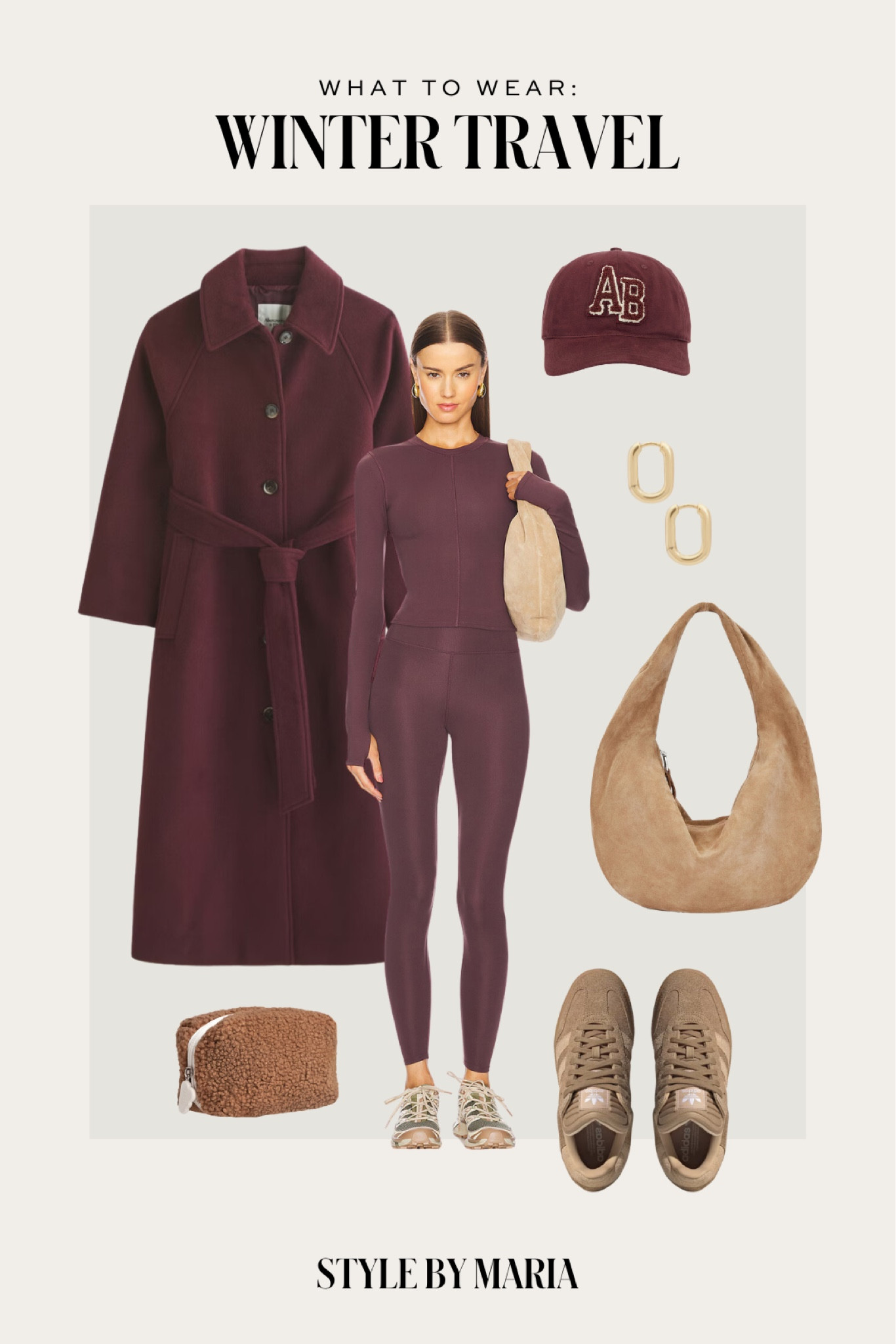 Winter travel outfit 
Revolve lounge set
Abercrombie burgundy coat
Suede hobo bag
Adidas samba sneakers 

#LTKTravel #LTKFindsUnder100 #LTKSeasonal