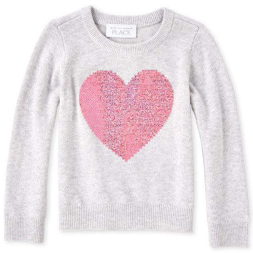 Baby And Toddler Girls Sequin Sweater | The Children's Place