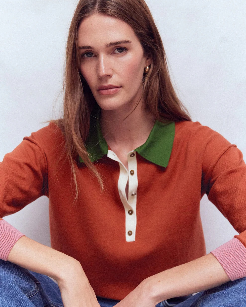 The @boden “Lara” Cotton Henley Jumper in “Barn Red” is $140.

#LTKWorkwear