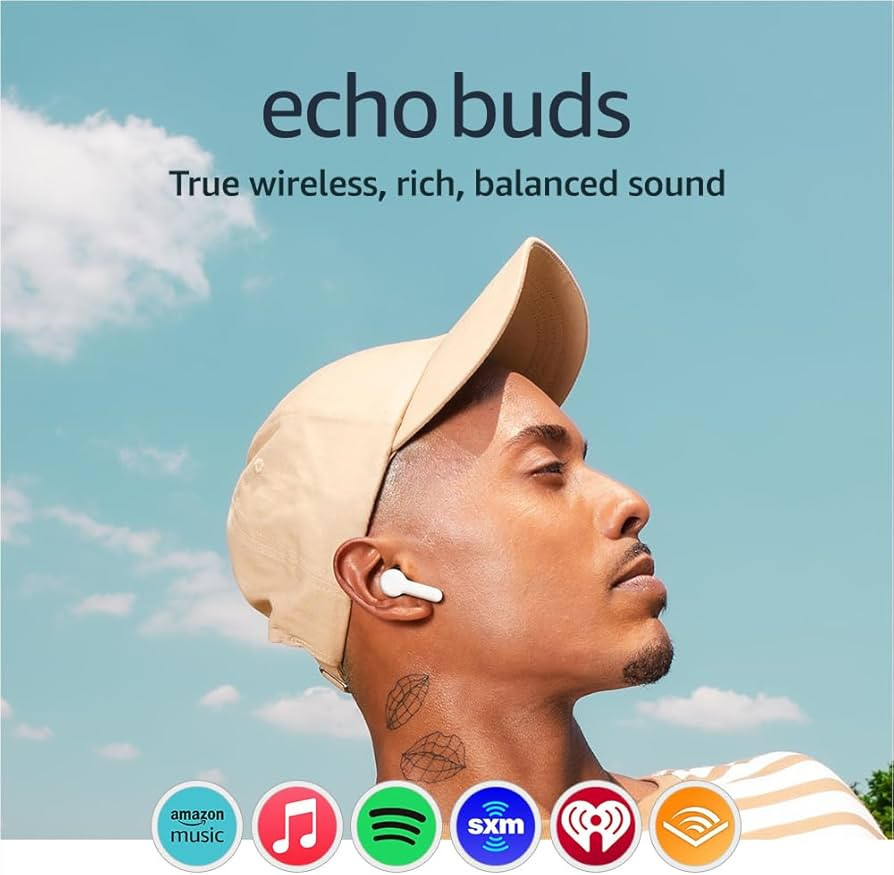 Amazon Echo Buds (newest model), True Wireless Bluetooth 5.2 Earbuds with Alexa, audio personaliz... | Amazon (US)