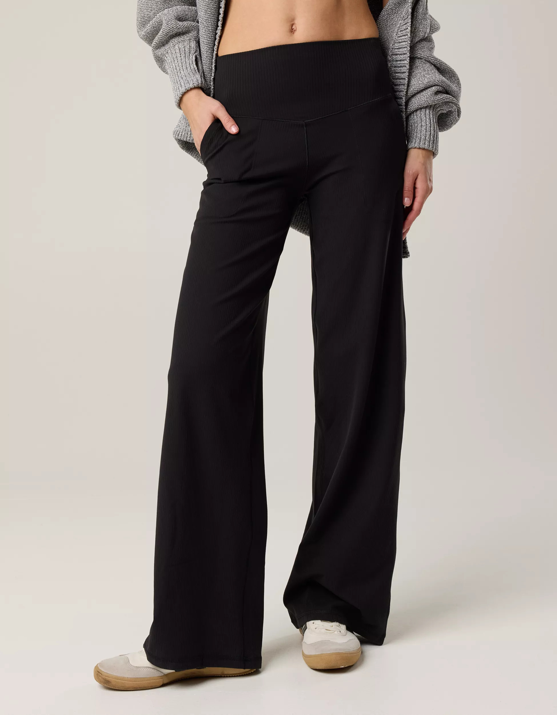 OFFLINE By Aerie Real Me XTRA Ribbed High Waisted Trouser | Aerie